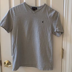 Boys light grey short sleeve Ralph Lauren tee LG